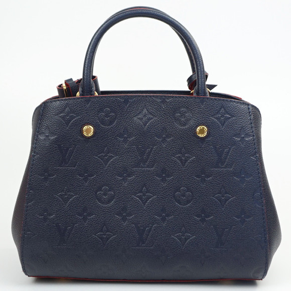 Louis Vuitton BB Montaigne Handbag Empreinte Blue - Picture 1 of 9